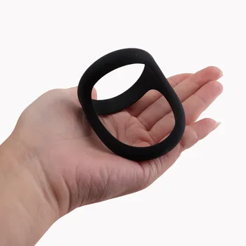 Кольцо для пениса Многоразового использования Силиконовое Кольцо для связывания спермы и яичек, кольцо для члена, Увеличивающее пенис, секс-игрушки с задержкой эякуляции для мужчин - Изображение 2  
