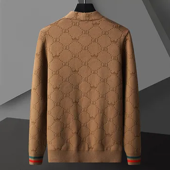 Осенний бренд 2023, мужской модный свитер, одежда от ведущего дизайнера Englansteet Style, Мягкий Теплый мужской Зимний Новый кардиган, куртка Bronson - Изображение 2  