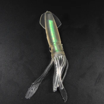 Bimoo 3шт 8 г 11 см Голографическая мягкая приманка для кальмаров с голографическим цветом Приманки для ловли морского окуня на троллинг - Изображение 2  