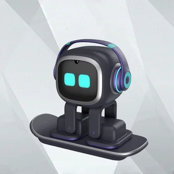 Интеллектуальный робот-компаньон в виде эмо, чат, Электронный динамик для домашних животных, воспроизведение музыки с искусственным интеллектом, Беспроводная зарядка, подарок - Изображение 2  