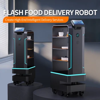 Продается робот-фуд-трак Reeman Flash для совместной работы с несколькими машинами, автономные роботы для доставки еды - Изображение 2  