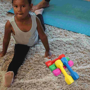5 ШТ. Гантели для фитнеса для малышей, детские игрушки, детский вес, детские игрушки, упражнения для детского домашнего тренажерного зала, штанга - Изображение 2  