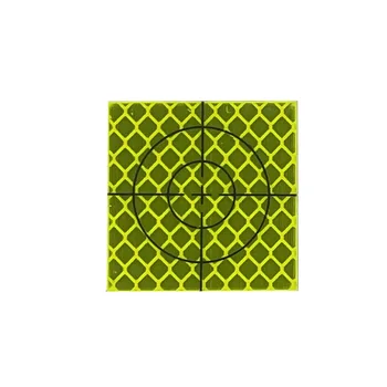 20шт Отражающий лист 40 x 40 мм (40x40) Светоотражающая лента-мишень для тахеометра Самоклеящаяся серебристая или желто-зеленая - Изображение 2  