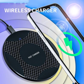 Быстрое Беспроводное Зарядное Устройство мощностью 10 Вт для Google NEXUS 5 Oukitel WP1 Oppo A77s iPhone 12 Pr USB Qi Зарядная Панель для Blackview BV5100 Charge - Изображение 2  
