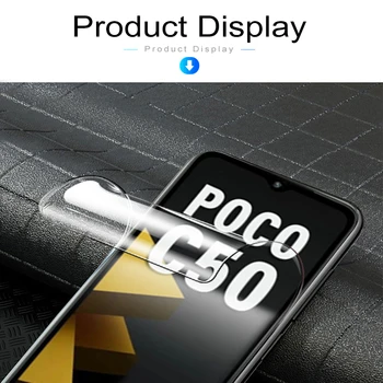 Гидрогелевая Пленка 6в1 Для Xiaomi Poco C50 Full Cover Передняя Мягкая Пленка xiomi Poco poxo c 50 50c Pococ50 Защита Экрана Объектива Камеры - Изображение 2  
