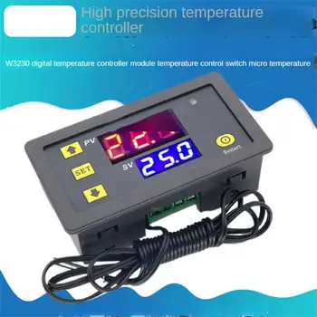 Цифровой Контроль Температуры W3230 Со Светодиодным Дисплеем, Линия Датчика Термостата С Прибором Контроля Нагрева И Охлаждения, Регулятор Температуры - Изображение 2  