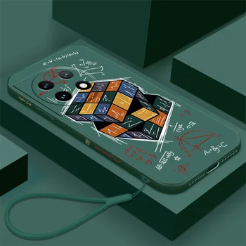 Модный Мягкий Силиконовый Чехол для Телефона с Прямым Краем Кубика Рубика для OnePlus 12 11 11R ACE2V Ace2pro Soft Cover - Изображение 2  