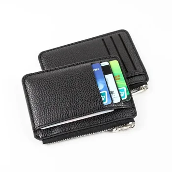 Креативный кошелек на молнии с принтом личи, сумка для банковских карт, чехол для нескольких карт, портативный многоцветный - Изображение 2  