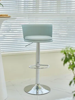 Подъемные барные стулья, современные высокие табуреты для домашнего использования, вращающиеся высокие табуреты, скандинавские кофейни - Изображение 2  