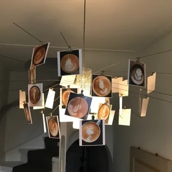 Скандинавская люстра DIY Zettel z light креативное дизайнерское хромированное освещение для гостиной, домашней спальни, дизайна интерьера, света - Изображение 2  