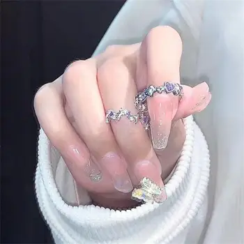 1 ~ 30ШТ Обручальные кольца для очаровательной пары Модный Предмет Аксессуары для пары Элегантное кольцо регулируемого размера, удобное в носке - Изображение 2  