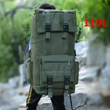 110-литровая мужская походная сумка, походный рюкзак, большой армейский походный рюкзак для скалолазания на открытом воздухе, тактические сумки, багажная сумка - Изображение 2  