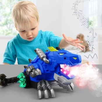 Моделирование динозавра юрского периода, ползающий звук, Механический спрей, игрушка-кукла животного, Креативная музыкальная модель динозавра, детская игрушка в подарок - Изображение 2  