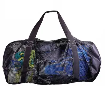 Пляжная сумка для хранения Многофункциональная сумка для подводного плавания Складная сетчатая сумка для хранения пляжных купальников Прочная сумка большой емкости - Изображение 2  