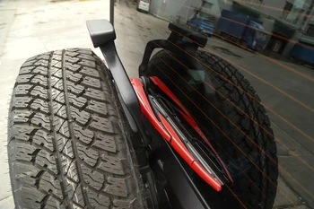 Украшение стеклоочистителей заднего стекла для Jeep Wrangler JL 2018-2023 ABS Декоративная крышка заднего стеклоочистителя от дождя Внешние Аксессуары - Изображение 2  