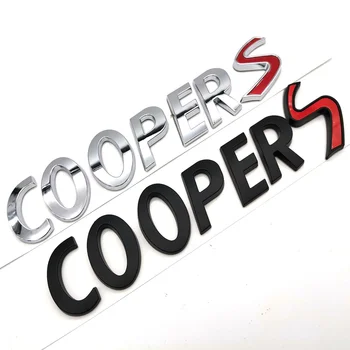 3D ABS Буквы Логотипа Cooper S Наклейка На Задний Багажник Автомобиля Эмблема Значок Для Mini Cooper S R56 R53 R50 Clubman F54 R52 R60 F56 R55 R57 - Изображение 2  