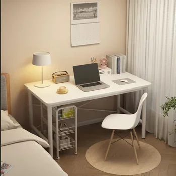 Простой письменный стол Компьютерный стол в спальне Простой настольный компьютер Домашняя Прямоугольная комната для сдачи в аренду Студенческий стол для чтения Столы для ноутбуков Ins - Изображение 2  