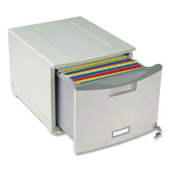 Storex офисный шкаф для штабелируемого хранения с 1 ящиком картотечный шкаф Серый 61251S02C - Изображение 2  
