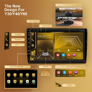 Авторадио Android Для Toyota Highlander 2001-2007 Навигация Видео Экран Автомобильного Мультимедийного Плеера Головное Устройство Без 2din Монитора GPS - Изображение 2  