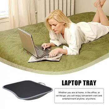 Компьютерный стол Lapdesk для ноутбука с мягкой подушкой, подушечка для письма, мягкий лоток с ручкой Для работы и игр на диване - Изображение 2  