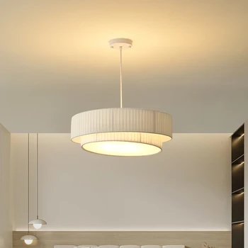 Современный подвесной светильник BUNNY LED Creativity Pleats Белый подвесной потолочный светильник для дома, гостиной, столовой, декора спальни - Изображение 2  