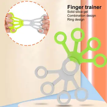 Ручной захват, Силиконовый растяжитель для пальцев, Яркий цвет, Многоразовый, для терапии рук, Усилитель захвата, Тренажер для пальцев, Силовой тренажер - Изображение 2  