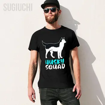 Мужская футболка унисекс Siberian Husky Dog Squad For The Husky Pack, футболки, футболки для женщин и мальчиков, футболки из 100% хлопка - Изображение 2  