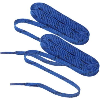 Хоккейные шнурки, кроссовки, принадлежности для спортивной обуви Puck Blue Skate Из износостойкого полиэстера - Изображение 2  