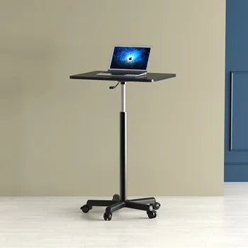 Подвижный и регулируемый компьютерный стол, Стоячий рабочий стол, Небольшой прикроватный столик для ноутбука - Изображение 2  