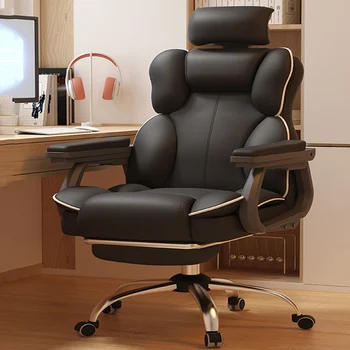 Офисное кресло-качалка для спальни, Вращающийся компьютер, Дешевое офисное кресло для отдыха, Современная офисная мебель для конференций - Изображение 2  