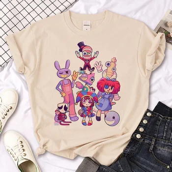 Топ Digital Circus, женские японские забавные летние футболки, дизайнерская уличная одежда для девочек - Изображение 2  