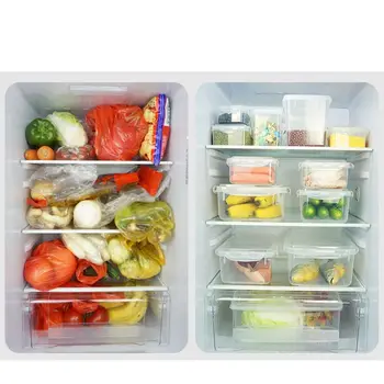 Пластиковая коробка для Бенто 7 размеров, контейнер для хранения закусок для пикника, Ланч-бокс для приготовления еды, ланч-бокс для детей, Школьная посуда, Походная посуда - Изображение 2  