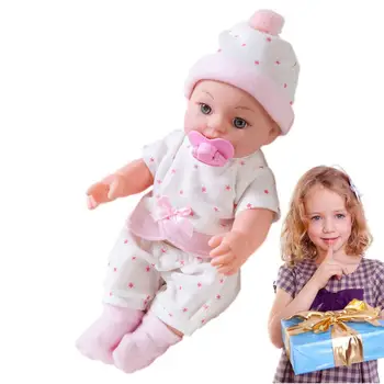 яркие силиконовые куклы с 3D глазами, новорожденные силиконовые куклы, реалистичные детские куклы, игрушки для вечеринок, подарки на День рождения для мальчиков и девочек - Изображение 2  