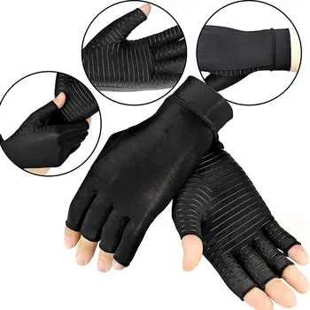 Перчатки от компрессионного артрита JUUMMP, 1 пара, для поддержки запястья, хлопок, женские, Мужские, Терапевтические Перчатки-браслеты, для снятия боли в суставах, Бандаж для рук - Изображение 2  