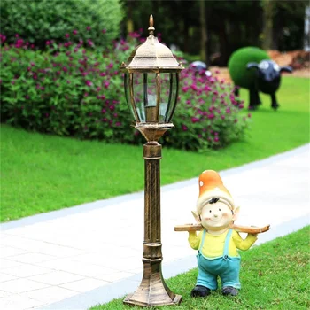 Уличный газонный светильник TYLA, Ретро Садовый светильник, светодиодный Водонепроницаемый IP65, домашний Декоративный светильник для двора - Изображение 2  