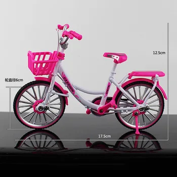 Мини-модель велосипеда из сплава 1: 10, Отлитый под давлением Металлический палец, Городской велосипед, симулятор гонок на горных велосипедах, Коллекция игрушек для взрослых, дети - Изображение 2  