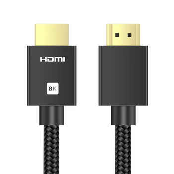 2 м HDMI 2.1 Кабель Сверхвысокой скорости 8 К/60 Гц 4 К/120 Гц для Xiaomi Mi Box PS5 HDMI Кабель-Разветвитель HDMI Dolby Vision 48 Гбит/с HDMI - Изображение 2  