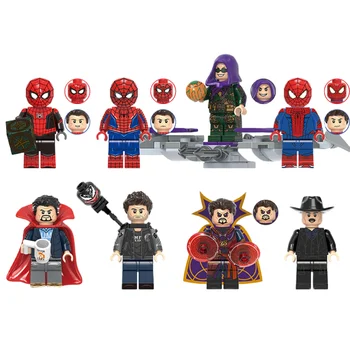 Человек-паук Marvel, Доктор Стрэндж, аниме, периферийный мультфильм, собранные игрушки, креативная модель ручной работы, орнамент, детская игрушка в подарок - Изображение 1  