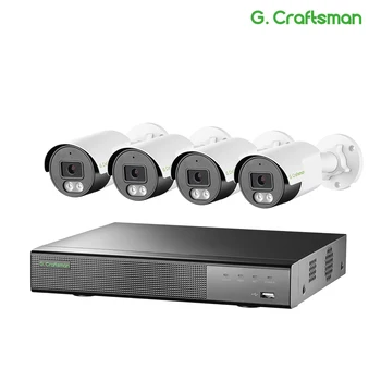 Системный комплект IP-камеры 4K 8MP AI POE SONY IMX415 Обнаружение движения Onvif CCTV Видеонаблюдение Безопасность G.Craftsman - Изображение 1  