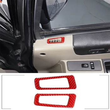 Для Hummer H2 2003-2007, мягкая карбоновая дверца автомобиля, рамка для выпуска воздуха, декоративная наклейка, аксессуары для модификации интерьера - Изображение 1  