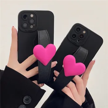 3D Сердце Любовь Браслет Чехол Для Телефона Samsung Galaxy Note 20 Ultra задняя Крышка Samsung S23 Ultra S22 S21 Plus S20FE S20 10 - Изображение 1  
