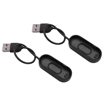 2X USB-кабель для зарядки Mi Band 4 Сменный адаптер линейного зарядного устройства Millet Аксессуары для смарт-ремешка Mib Band 4 - Изображение 1  