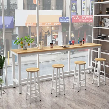Дизайнерский Кухонный Барный обеденный стол Белый Для ночного клуба, Высокая Длинная барная стойка, Столовые наборы для напитков, мебель для гостиной Tavoli Da Pranzo - Изображение 1  