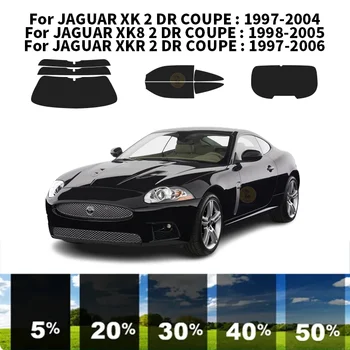Предварительно обработанный нанокерамикой автомобильный комплект для УФ-тонировки окон, Автомобильная пленка для окон для JAGUAR XK 2 DR COUPE 1997-2004 - Изображение 1  