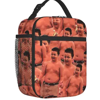 Изготовленная на заказ сумка для ланча Gibby Meme для мужчин и женщин, теплый холодильник, изолированный ланч-бокс для детей, школа - Изображение 1  