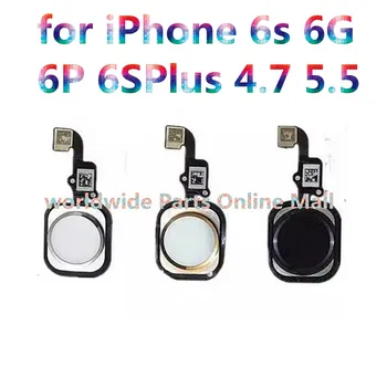 5шт-10шт Кнопка Home Гибкий кабель для iPhone 6s 6G 6P 6SPlus 4.7 5.5 Запасные части для датчика меню - Изображение 1  