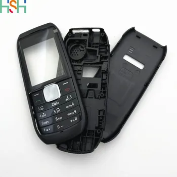 Для Nokia 1800 Оригинальный корпус Передняя лицевая панель Рамка чехол + задняя крышка/ крышка батарейного отсека + клавиатура + логотип - Изображение 1  