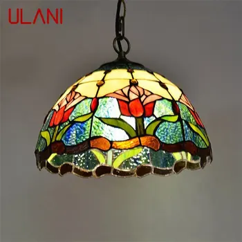 Подвесной светильник ULANI Tiffany, светодиодная лампа, современные красочные светильники для украшения домашней столовой - Изображение 1  