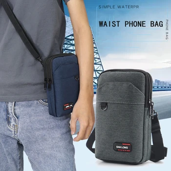 Новая поясная сумка, мужская поясная сумка, дорожная мужская поясная сумка, набедренные сумки, водонепроницаемая однослойная нагрудная сумка, поясная сумка, сумки для живота, кошелек - Изображение 1  