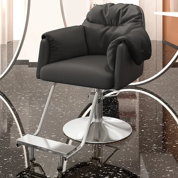 Парикмахерское роскошное парикмахерское кресло Портативное винтажное парикмахерское кресло для красоты Современный дизайн Мебели для салона Silla De Barbero - Изображение 1  